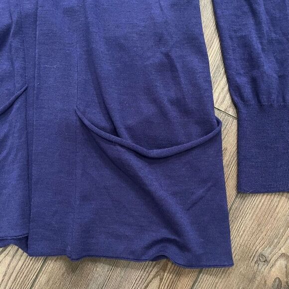 Eileen Fisher Cardigan Sweater Women Small Petite 100% Wool Open Front - Picture 4 of 6